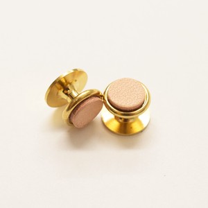 Jewelry Antique Buttons Natural Genuine Leather Made in Japan