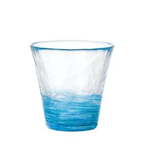 アデリア 津軽びいどろ フリーカップ ピンク 260ml 12色のグラス 露草 1個箱入 日本製 F71452