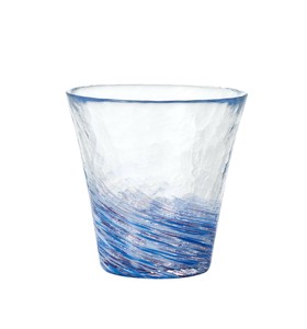 アデリア 津軽びいどろ フリーカップ 260ml 12色のグラス 藤 1個箱入 日本製 F71454