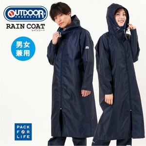 ≪男女兼用≫ OUTDOOR PRODUCTSレインコート ★収納袋付き【はっ水・シンプル・婦人・紳士】