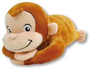 Curious George Lying Down Plush Toy Size M