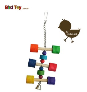 小鳥用おもちゃ　PA4091 木製バードトイ