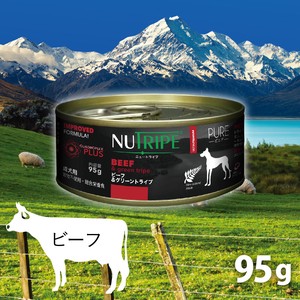 【NEW】成犬用 ドッグフード(ウエット) NUTRIPE PURE ビーフ＆グリーントライプ 95g