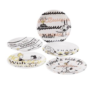 Snoopy Message Five Plate Set