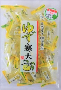 【天然ゆず100％使用】柚子寒天　240g（個包装込）