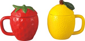 フルーツペアマグ　イチゴ＆レモン