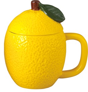 フタ付きマグ　レモン