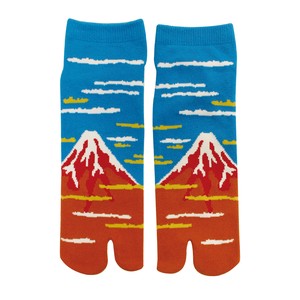 S/S Tabo Socks Sneaker length Men's Red Fuji