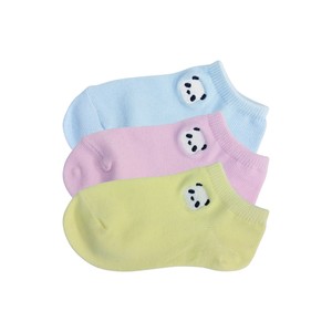 S/S Weather Embroidery 3P Socks Kids Panda