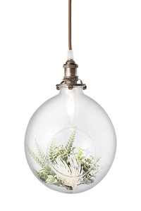 1灯 ペンダントライト (GR-005-1) 照明 グリーン 緑 植物 インテリア 家具 美容室 店舗 備品 什器