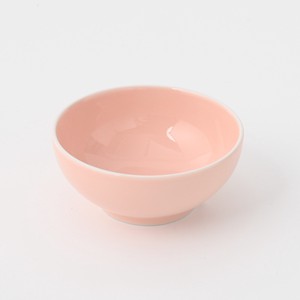 HAKUSAN TOKI HASAMI Ware Pink Rice Bowl Made in Japan