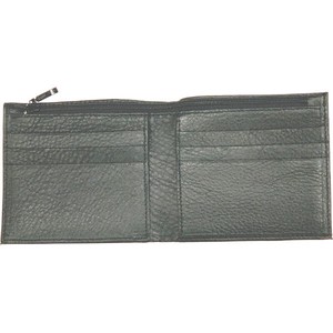 Bifold Wallet Top Zipper Soft Leather Made in Japan