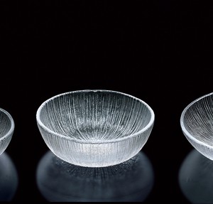 なぎさ丸型　大鉢（深型）【日本製　ハンドメイド　ガラス】