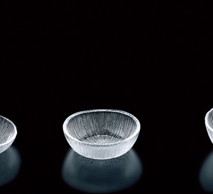 なぎさ丸型　小鉢（深型）【日本製　ハンドメイド　ガラス】