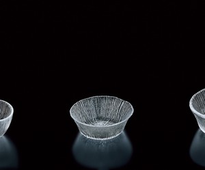 なぎさ丸型　小鉢（デザート）【日本製　ハンドメイド　ガラス】