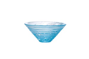和がらす　小鉢（かき氷・青）【日本製　ハンドメイド　ガラス】