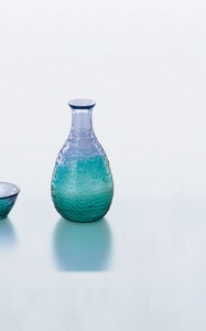 珊瑚の海　徳利【日本製　ハンドメイド　ガラス】