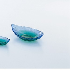 珊瑚の海　舟型洗鉢【日本製　ハンドメイド　ガラス】