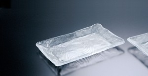 潮路　活きづくり盛皿（小）【日本製　ハンドメイド　ガラス】