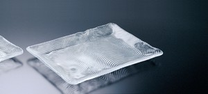 潮路　活きづくり盛皿（大）【日本製　ハンドメイド　ガラス】