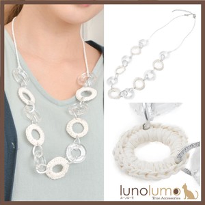 Necklace Long Necklace Ladies White Clear Transparency Casual