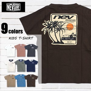 キッズ　NEV SURF　バックプリント半袖Tシャツ(N20-05)