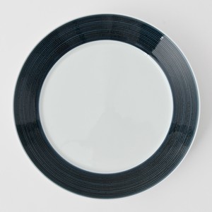 Hasami ware Main Plate Indigo Size L Made in Japan