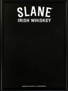 サインボード 『スレーン　SLANE IRISH WHISKEY』 アイリッシュウイスキー　壁掛　ディスプレイ