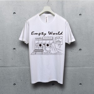 bombing アート デザイン　ホワイト Tシャツ　デザイン名【 Empty World 】