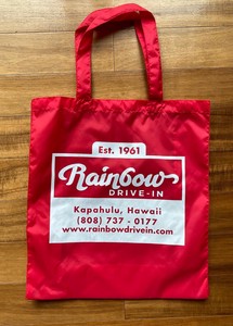 Rainbow Drive-In　ナイロントートバッグ  RED
