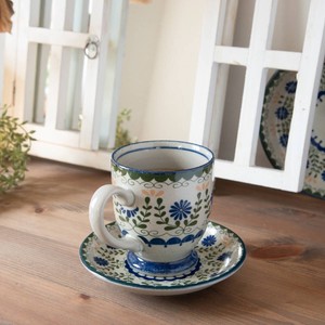 美浓烧 茶杯盘组/杯碟套装 秘密 西式餐具 日本制造
