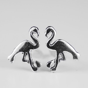 Pierced Earrings Silver Post Animals sliver