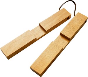 ブナ　クロス鍋敷　【木製品　おしゃれ　WOOD】