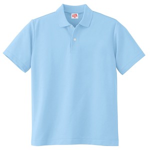 110　ヘビーウェイト　半袖ポロシャツ(ポケットなし)　サックス