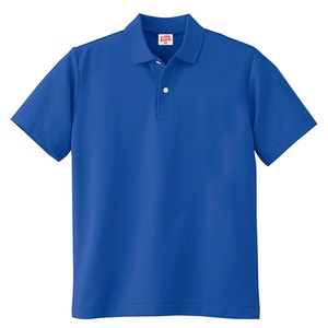 110　ヘビーウェイト　半袖ポロシャツ(ポケットなし)　Rブルー