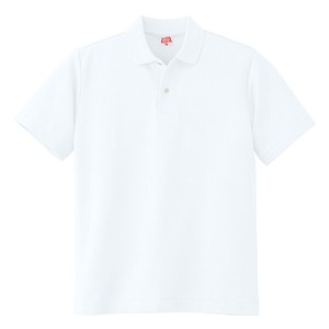 110　ヘビーウェイト　半袖ポロシャツ(ポケットなし)　ホワイト