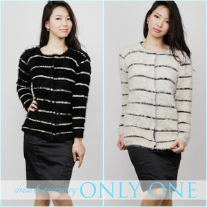 Sweater/Knitwear Pullover Knitted Shaggy Border