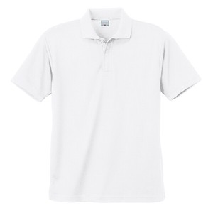 801　DRY半袖ポロシャツ（ネット付き）　ホワイト