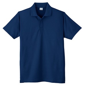 802　鹿の子 半袖ポロシャツ（ネット付き）　ネービー