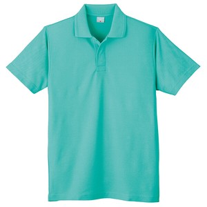 802　鹿の子 半袖ポロシャツ（ネット付き）　エメグリーン