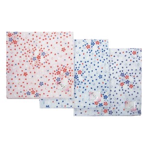 Gauze Handkerchief Sakura Japanese Pattern Made in Japan