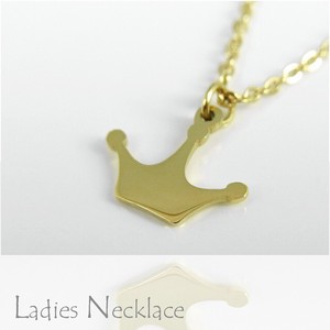 Stainless Steel Pendant Necklace Crown Stainless Steel Ladies'