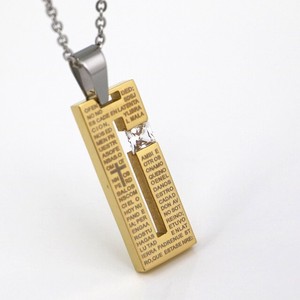 Stainless Steel Pendant Necklace Stainless Steel Ladies' Men's