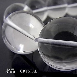 水晶AA（クリスタル）【丸玉】20mm【天然石ビーズ・パワーストーン・1連販売・ネコポス配送可】
