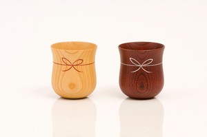 Mizuhiki Cup Pair (Japanese) zelkova