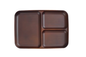 Divided Plate Brown Made in Japan