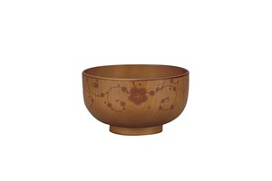 Soup Bowl Brown Arabesques Made in Japan