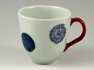 丸紋蛸唐草(赤)　マグカップ