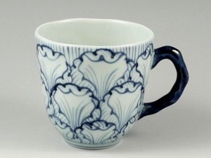 花弁紋(青)　マグカップ