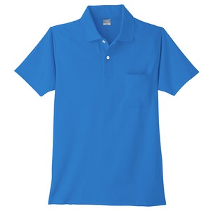 9006　DRY 半袖ポロシャツ　ブルー